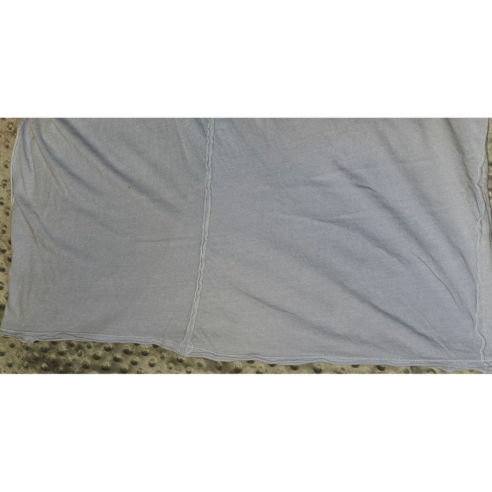 We The Free Free People Womens Oversized T-Shirt Lavender/Light Blue Crew Neck - Picture 8 of 11